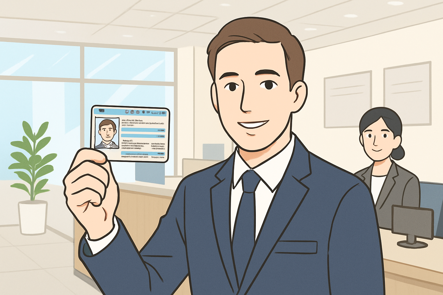 在留カード・在留期間更新手続きのイメージ